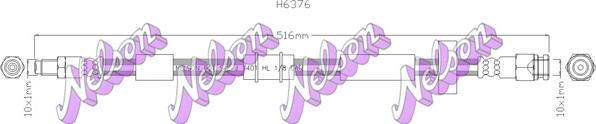 Kawe H6376 - Тормозной шланг autospares.lv