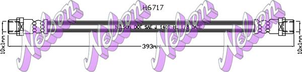 Kawe H6717 - Тормозной шланг autospares.lv