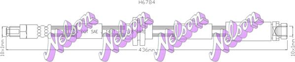 Kawe H6784 - Тормозной шланг autospares.lv