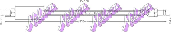 Kawe H6770 - Тормозной шланг autospares.lv