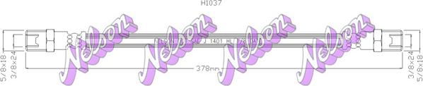 Kawe H1037 - Тормозной шланг autospares.lv