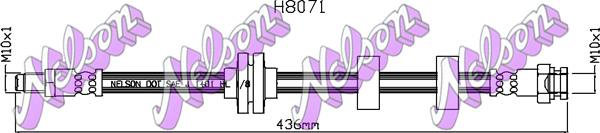 Kawe H8071 - Тормозной шланг autospares.lv