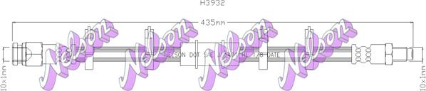 Kawe H3932 - Тормозной шланг autospares.lv