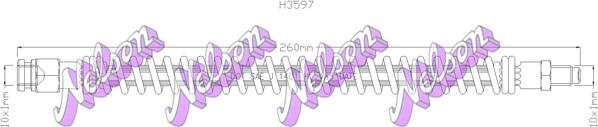 Kawe H3597 - Тормозной шланг autospares.lv