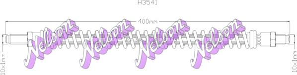 Kawe H3541 - Тормозной шланг autospares.lv