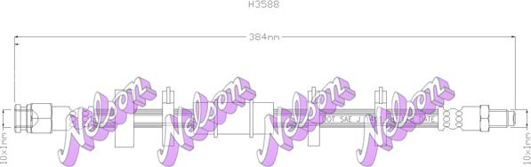 Kawe H3588 - Тормозной шланг autospares.lv