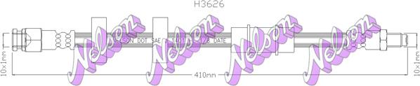 Kawe H3629 - Тормозной шланг autospares.lv