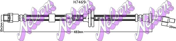 Kawe H7469 - Тормозной шланг autospares.lv