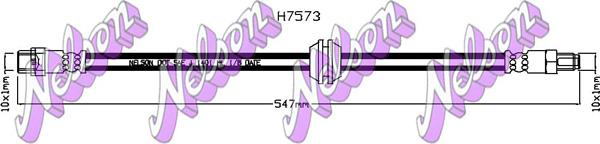 Kawe H7573 - Тормозной шланг autospares.lv