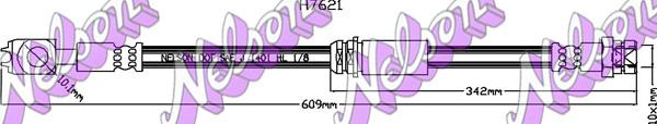 Kawe H7621 - Тормозной шланг autospares.lv