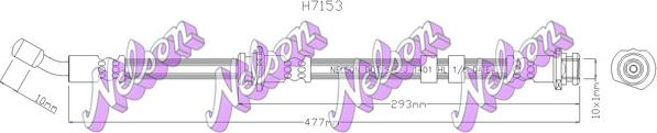 Kawe H7153 - Тормозной шланг autospares.lv