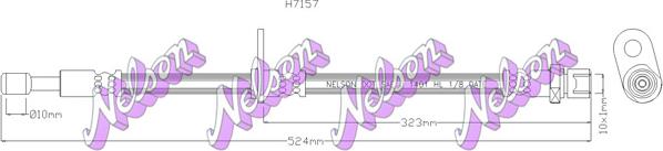 Kawe H7157 - Тормозной шланг autospares.lv