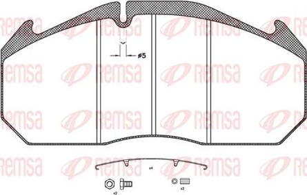 Kawe JCA506.31 - Тормозные колодки, дисковые, комплект autospares.lv