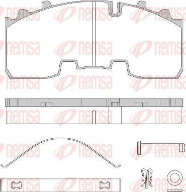 Kawe JCA1556.80 - Тормозные колодки, дисковые, комплект autospares.lv