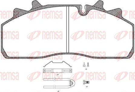 Kawe JCA1254.80 - Тормозные колодки, дисковые, комплект autospares.lv