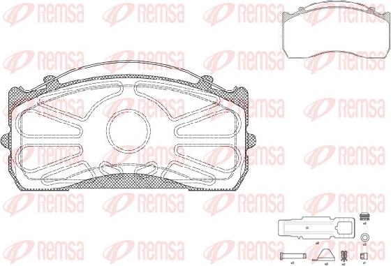 Kawe JCA815.80 - Тормозные колодки, дисковые, комплект autospares.lv