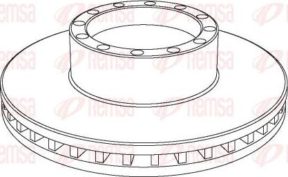 Kawe NCA1091.20 - Тормозной диск autospares.lv