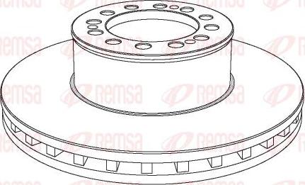 Kawe NCA1046.20 - Тормозной диск autospares.lv