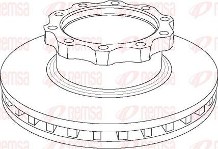 Kawe NCA1042.20 - Тормозной диск autospares.lv