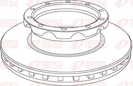 Kawe NCA1050.20 - Тормозной диск autospares.lv