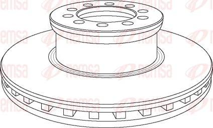 Kawe NCA1053.20 - Тормозной диск autospares.lv