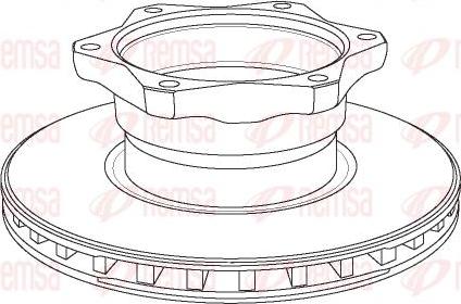 Kawe NCA1052.20 - Тормозной диск autospares.lv