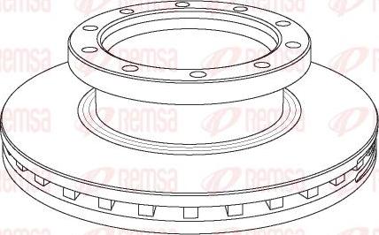 Kawe NCA1061.20 - Тормозной диск autospares.lv