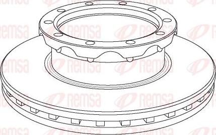 Kawe NCA1062.20 - Тормозной диск autospares.lv