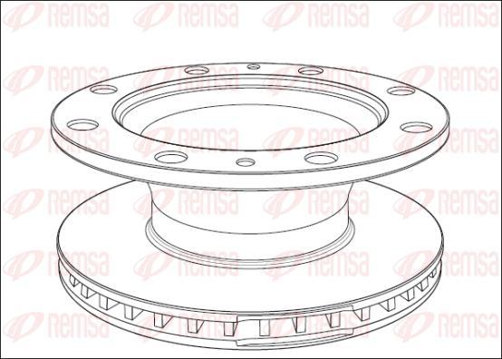 Kawe NCA1014.20 - Тормозной диск autospares.lv