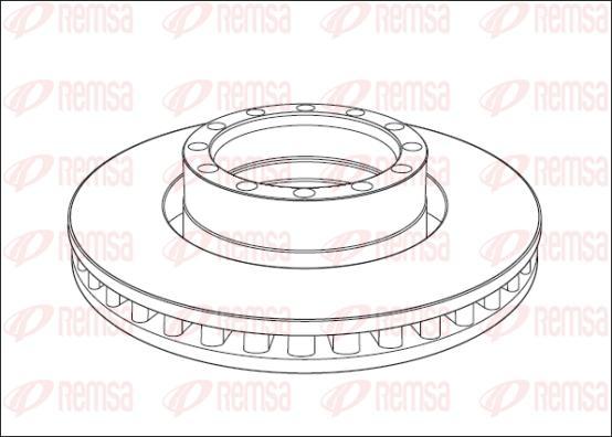 Kawe NCA1015.20 - Тормозной диск autospares.lv