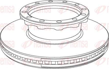 Kawe NCA1029.20 - Тормозной диск autospares.lv