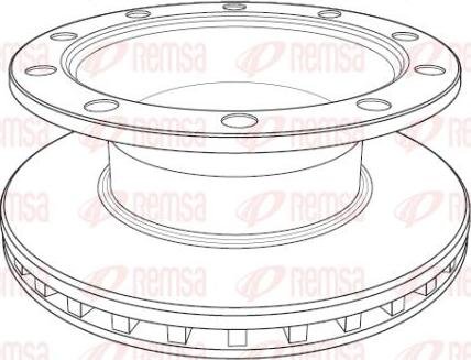 Kawe NCA1199.20 - Тормозной диск autospares.lv