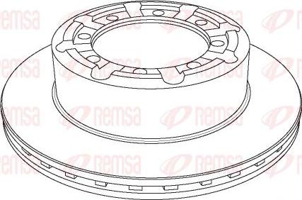 Kawe NCA1140.20 - Тормозной диск autospares.lv