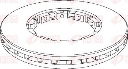 Kawe NCA1143.20 - Тормозной диск autospares.lv