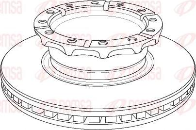 Kawe NCA1158.20 - Тормозной диск autospares.lv