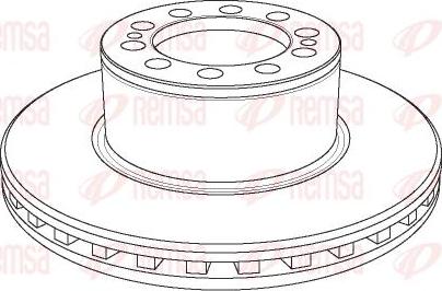 Kawe NCA1157.20 - Тормозной диск autospares.lv