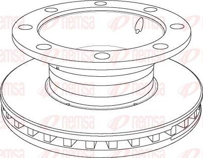 Kawe NCA1106.20 - Тормозной диск autospares.lv