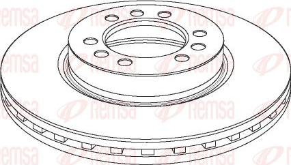 Kawe NCA1180.20 - Тормозной диск autospares.lv