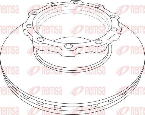 Kawe NCA1207.20 - Тормозной диск autospares.lv