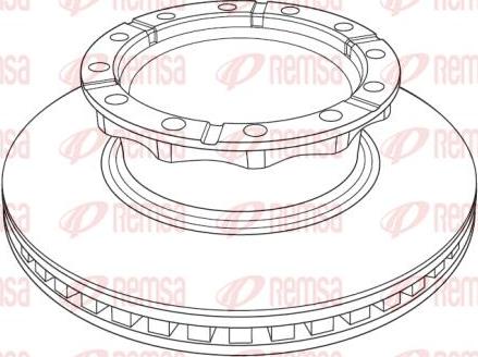 Kawe NCA1222.20 - Тормозной диск autospares.lv