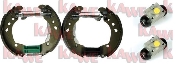 Kawe OEK540 - Комплект тормозных колодок, барабанные autospares.lv