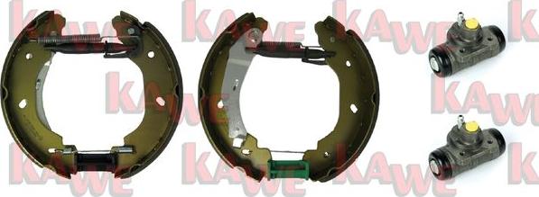 Kawe OEK578 - Комплект тормозных колодок, барабанные autospares.lv