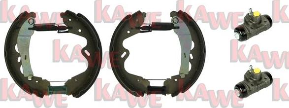 Kawe OEK698 - Комплект тормозных колодок, барабанные autospares.lv