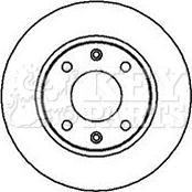 Key Parts KBD4909 - Тормозной диск autospares.lv