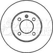 Key Parts KBD4925 - Тормозной диск autospares.lv