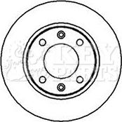 Key Parts KBD4979 - Тормозной диск autospares.lv