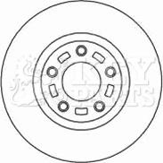 Key Parts KBD4449 - Тормозной диск autospares.lv