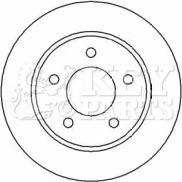 Key Parts KBD4448 - Тормозной диск autospares.lv