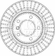 Key Parts KBD4464 - Тормозной диск autospares.lv