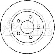 Key Parts KBD4403 - Тормозной диск autospares.lv